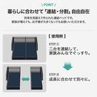 組み合わせベッド ヘッドレスベッドフレーム セミダブル (OY001 通常生地 NV) 3枚目画像