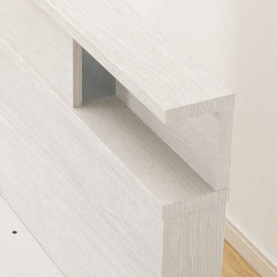 【大容量収納×棚・コンセント・ライト付き】すのこチェストベッドフレーム(セミダブル N-ジオC WW 40M-S) 22枚目画像