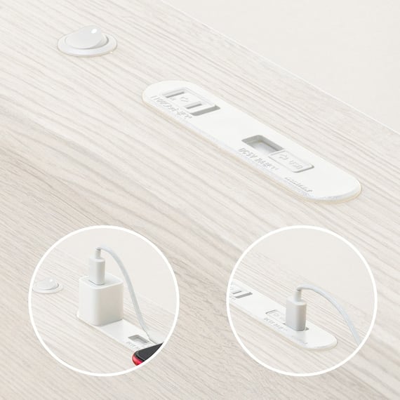 【大容量収納×棚・コンセント・ライト付き】すのこチェストベッドフレーム(セミダブル N-ジオC WW 40M-S) 23枚目画像