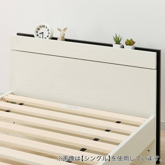 すのこセミダブルベッドフレーム(MF-301 WW) 6枚目画像