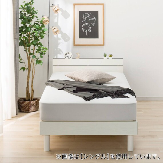 すのこセミダブルベッドフレーム(MF-301 WW) 19枚目画像