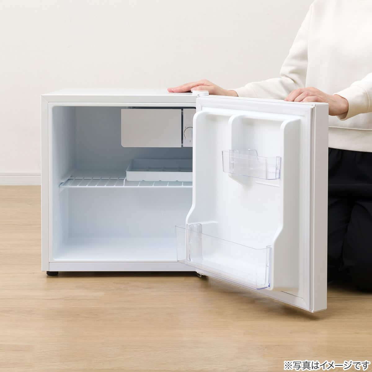 46L 直冷式 1ドア 冷蔵庫 (GZ2G03 ホワイト)延長保証付き(リサイクル