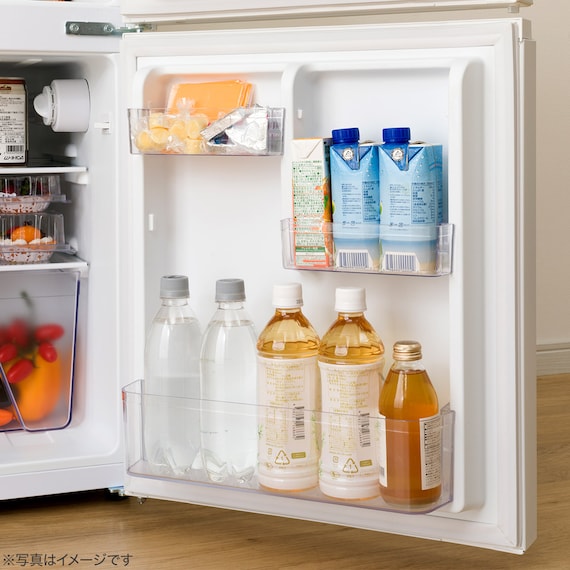 88L 直冷式 2ドア 冷凍冷蔵庫 (GZ2G04 右開き ホワイト)延長保証付き(リサイクル回収あり) 10枚目画像