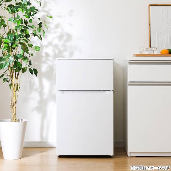 88L 直冷式 2ドア 冷凍冷蔵庫 (GZ2G04 右開き ホワイト)延長保証付き(リサイクル回収なし) 15枚目画像