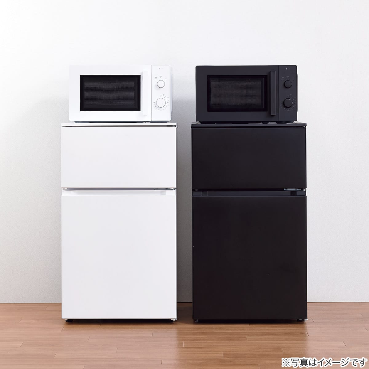 88L 直冷式 2ドア 冷凍冷蔵庫 (GZ2G04 右開き ブラック)延長保証付き