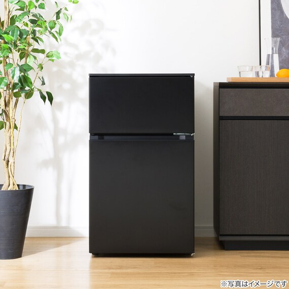 88L 直冷式 2ドア 冷凍冷蔵庫 (GZ2G04 右開き ブラック)延長保証付き(リサイクル回収なし) 15枚目画像