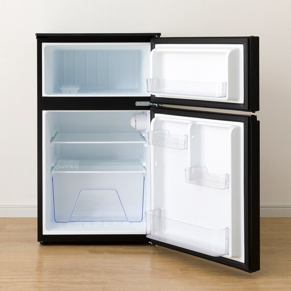 88L 直冷式 2ドア 冷凍冷蔵庫 (GZ2G04 右開き ブラック)延長保証付き(リサイクル回収なし) 22枚目画像