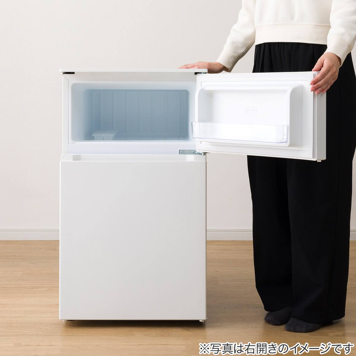 冷蔵庫 電子レンジ テレビ 3点セット 認証出来ないので冷蔵庫の投稿に反応してください！ ニトリ、山崎実業、ダイソーのケースが活躍！無理せずキレイが続く