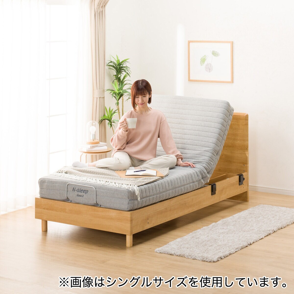ニトリ ベッドフレーム セミダブル 収納付き メリッサ3 シンプル d3857 ニトリ ベッドフレーム セミダブル 収納付き メリッサ3 シンプル