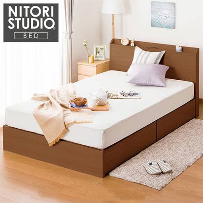 セミダブルベッドフレーム(ヴァイン2 浅型/MBR)通販 | ニトリネット  