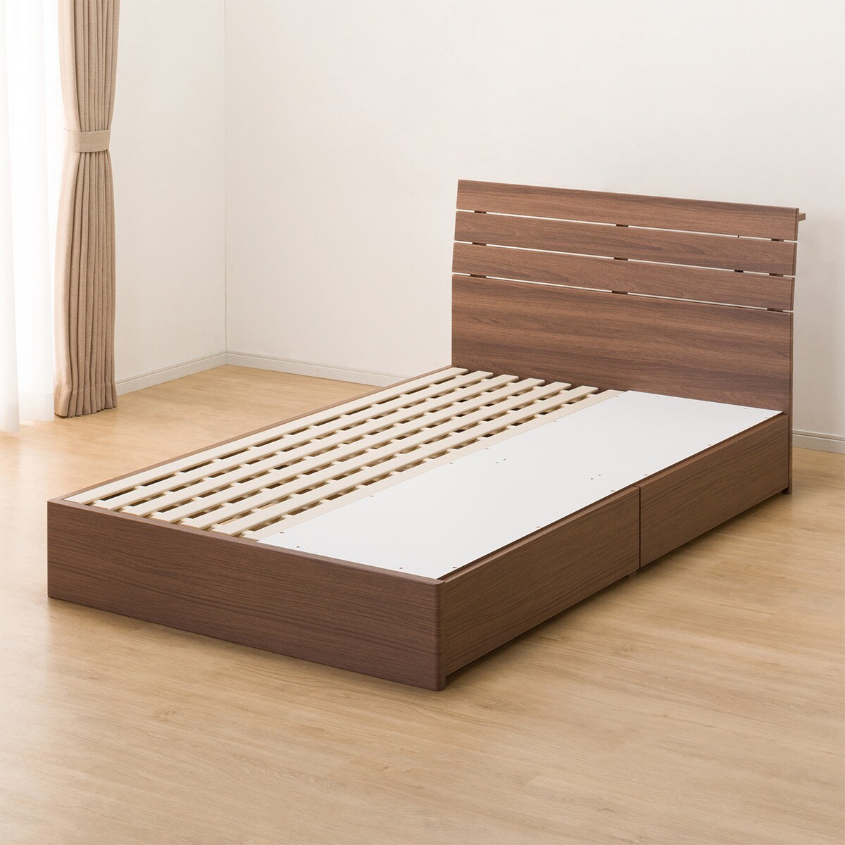 ニトリ 引出付き セミダブル ベッドフレーム セミダブル 引出し付きスペパベッドフレーム(LQA NA) | ニトリ