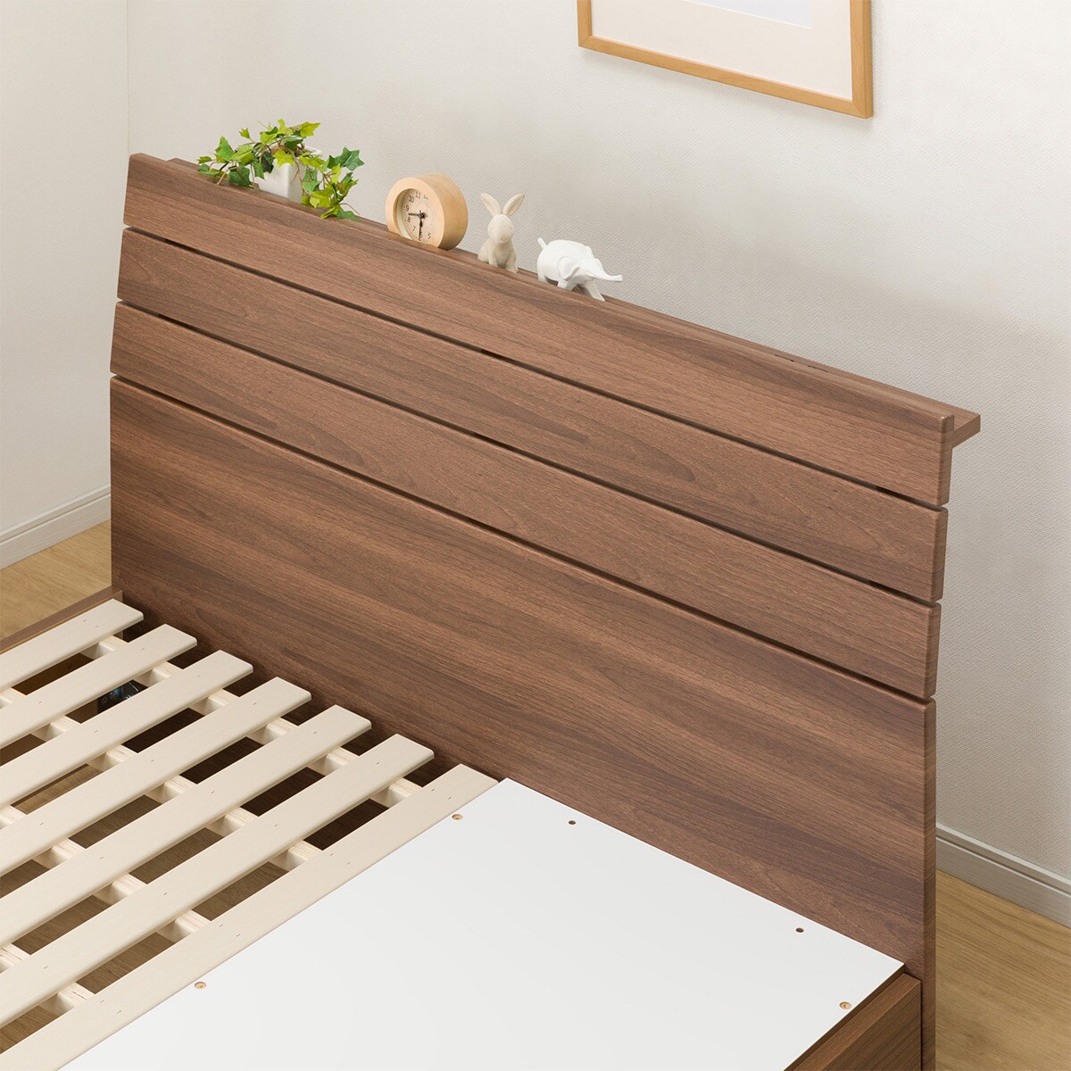 セミダブルベッドフレーム(EB-001 引出し付き MBR DR) | ニトリネット