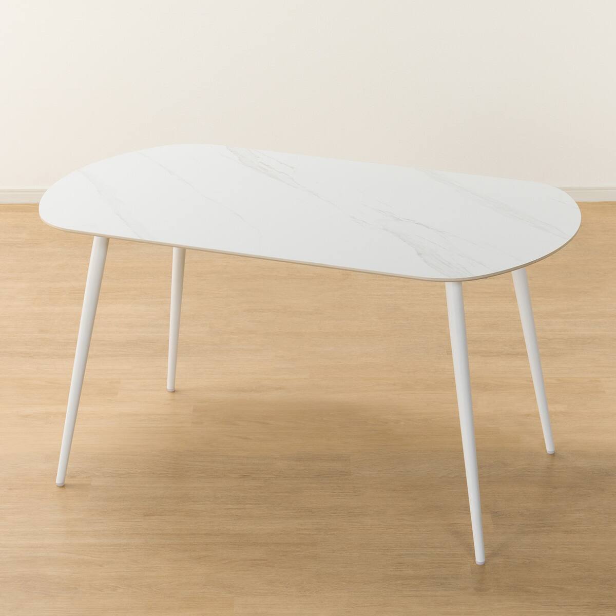 ニトリ　ダイニングテーブル白　120×75×55〜72 セラミックダイニングテーブル(SO102 120 WH) | ニトリネット【公式