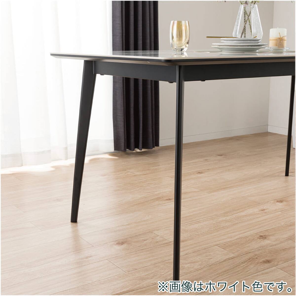 ダイニングテーブル5点セット(DTセラミクス2 幅150cm WH/DCグラブ GY