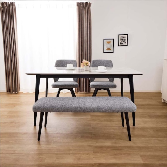 ダイニング4点セット(DTセラミクス2 幅150cm WH/DCローストFB GY/DBローストFB GY)【島忠ホームズ商品】 17枚目画像