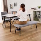 ダイニング4点セット(DTセラミクス2 幅150cm WH/DCローストFB GY/DBローストFB GY)【島忠ホームズ商品】 18枚目画像