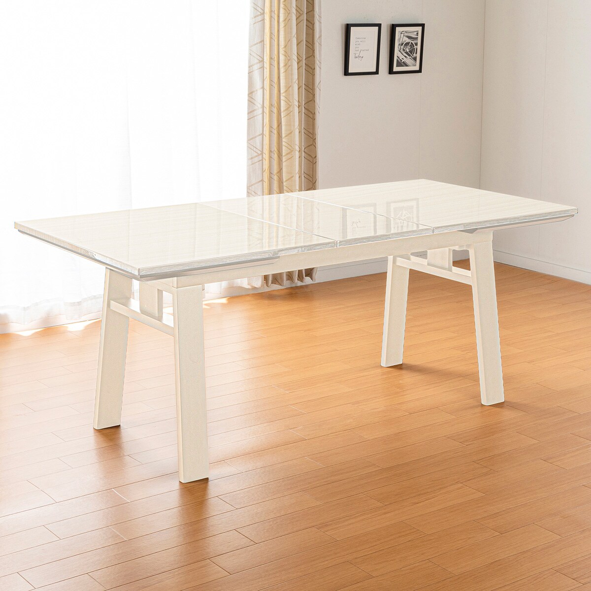 伸長式ダイニングテーブル(140/180 SHIFT2 EX WH)【島忠ホームズ商品