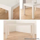 伸長式ダイニングテーブル4点セット(DT フリー2 EX 幅135-215cm WH/DC アビー2 WH/DB リバティ WH)【島忠ホームズ商品】 9枚目画像