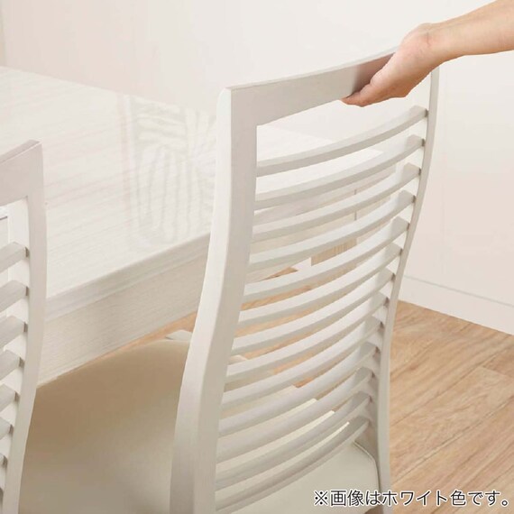 伸長式ダイニングテーブル4点セット(DT フリー2 EX 幅135-215cm WH/DC アビー2 WH/DB リバティ WH)【島忠ホームズ商品】 12枚目画像