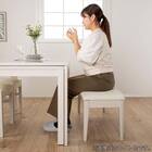 伸長式ダイニングテーブル4点セット(DT フリー2 EX 幅135-215cm WH/DC アビー2 WH/DB リバティ WH)【島忠ホームズ商品】 17枚目画像