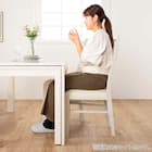 伸長式ダイニングテーブル5点セット(DT フリー2 EX 幅135-215cm WH/DC アビー2 WH)【島忠ホームズ商品】 6枚目画像