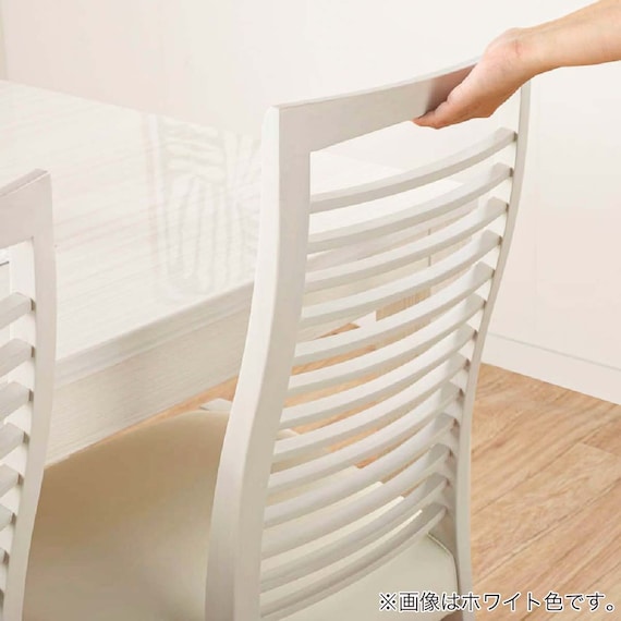 伸長式ダイニングテーブル5点セット(DT フリー2 EX 幅135-215cm WH/DC アビー2 WH)【島忠ホームズ商品】 8枚目画像