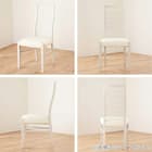 伸長式ダイニングテーブル5点セット(DT フリー2 EX 幅135-215cm WH/DC アビー2 WH)【島忠ホームズ商品】 11枚目画像