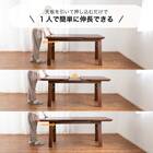 伸長式ダイニングテーブル5点セット(DTストレEX 幅140/180cm WN/DC アビー2 WN)【島忠ホームズ商品】 4枚目画像