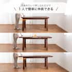 伸長式ダイニングテーブル5点セット(DTストレEX 幅140/180cm WN/DC アビー2 WN)【島忠ホームズ商品】 4枚目画像