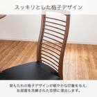 伸長式ダイニングテーブル5点セット(DTストレEX 幅140/180cm WN/DC アビー2 WN)【島忠ホームズ商品】 8枚目画像