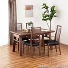 伸長式ダイニングテーブル5点セット(DTストレEX 幅140/180cm WN/DC アビー2 WN)【島忠ホームズ商品】 14枚目画像