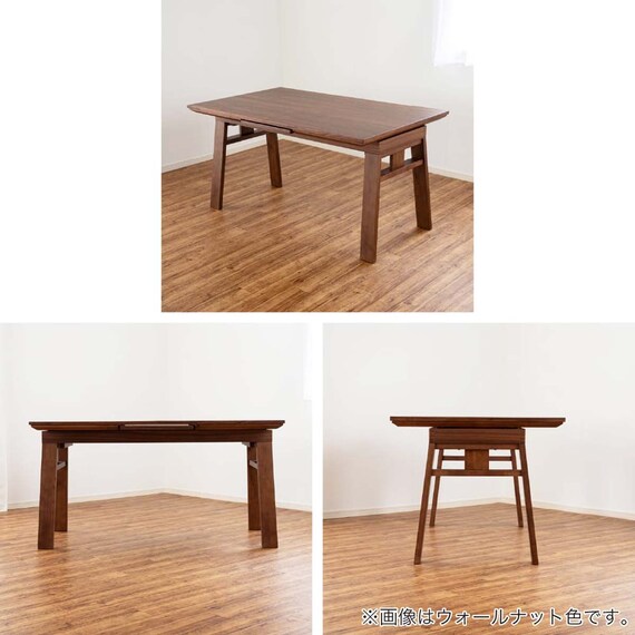 伸長式ダイニングテーブル5点セット(DTストレEX 幅140/180cm WN/DC アビー2 WN)【島忠ホームズ商品】 19枚目画像