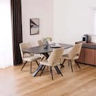 ダイニング5点セット(DTロースト2 幅165cm GY/DCローストB2922 BE)【島忠ホームズ商品】 1枚目画像