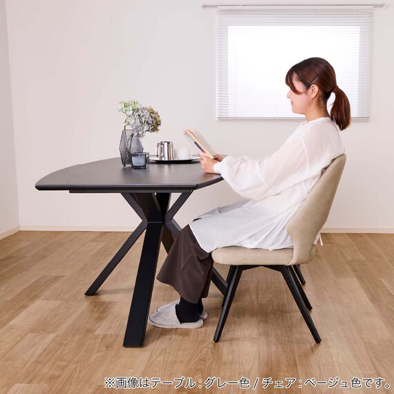 ダイニング5点セット(DTロースト2 幅165cm GY/DCローストB2922 BE)【島忠ホームズ商品】 11枚目画像