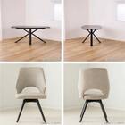 ダイニング5点セット(DTロースト2 幅165cm GY/DCローストB2922 BE)【島忠ホームズ商品】 16枚目画像