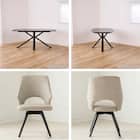 ダイニング5点セット(DTロースト2 幅165cm GY/DCローストB2922 BE)【島忠ホームズ商品】 16枚目画像