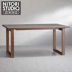 セラミックトップテーブル(Nコレクション T-11U150 MBR/GY) 1枚目画像