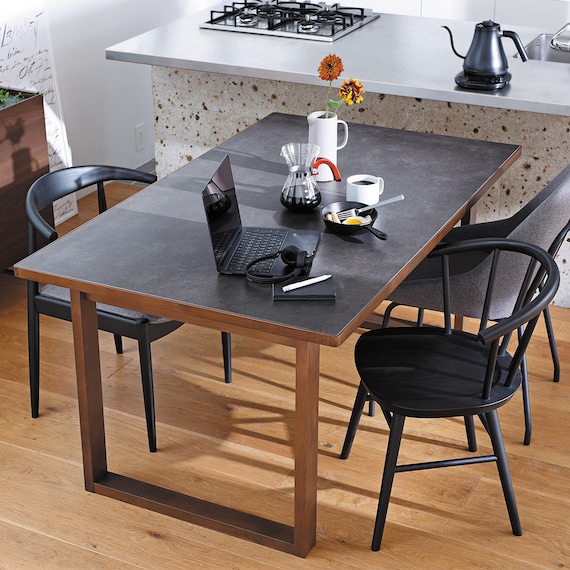 セラミックトップテーブル(Nコレクション T-11U150 MBR/GY) 23枚目画像