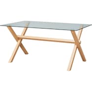 クリアガラスダイニングテーブル(150 TF101)