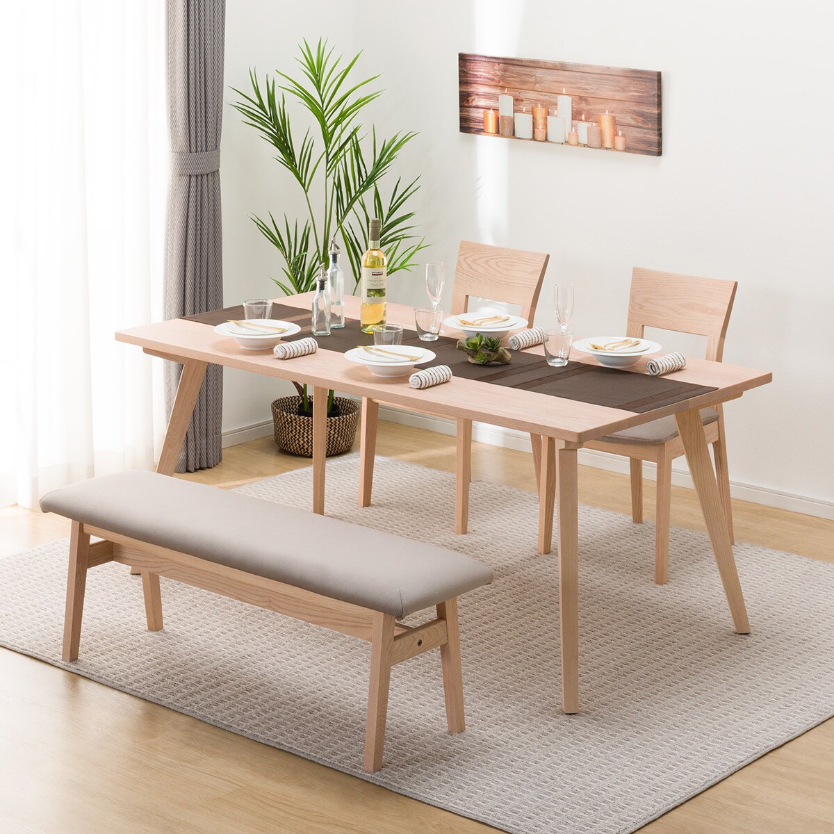 【ニトリ】ダイニングテーブル (165cm) ニトリ（NITORI） 幅165cm ダイニングテーブル(Nコレクション T-06A