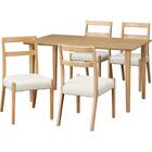 ダイニングテーブル5点セット(WP333 135/LBR) 1枚目画像