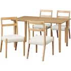 ダイニングテーブル5点セット(WP333 135/LBR) 1枚目画像