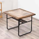 ヴィンテージ風 アカシア材ダイニングテーブル (幅85cm) 1枚目画像