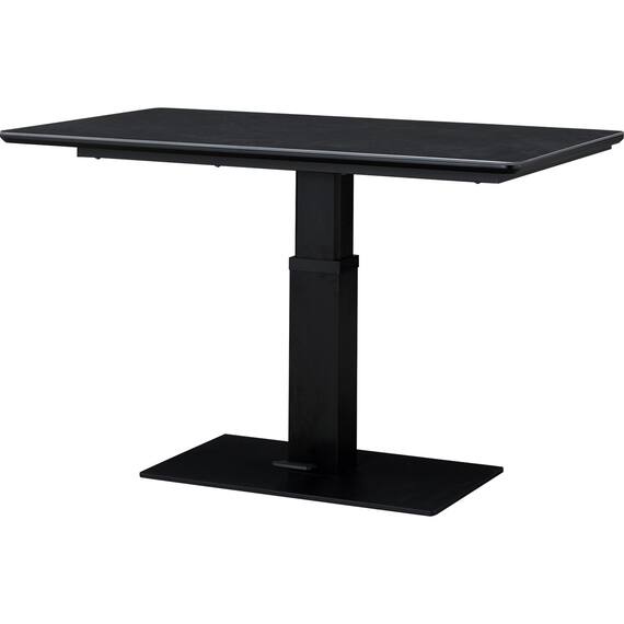セラミック昇降ダイニングテーブル(セーラル 120 BK) 1枚目画像