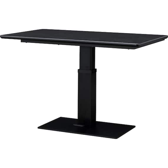 セラミック昇降ダイニングテーブル(セーラル 120 BK) 1枚目画像