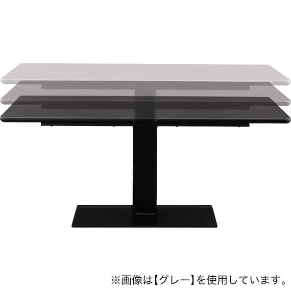 セラミック昇降ダイニングテーブル(セーラル 120 BK) 3枚目画像