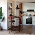 カウンターテーブルUSB付き(ST001 MBR) 1枚目画像