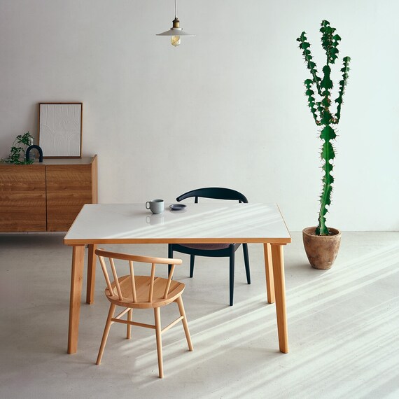 セラミックトップテーブル(NコレクションT-12 135 NA/WH) 26枚目画像