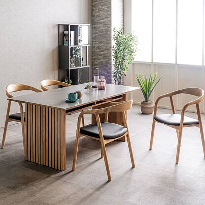 格子脚セラミックダイニング5点セット通販 | ニトリネット【公式  