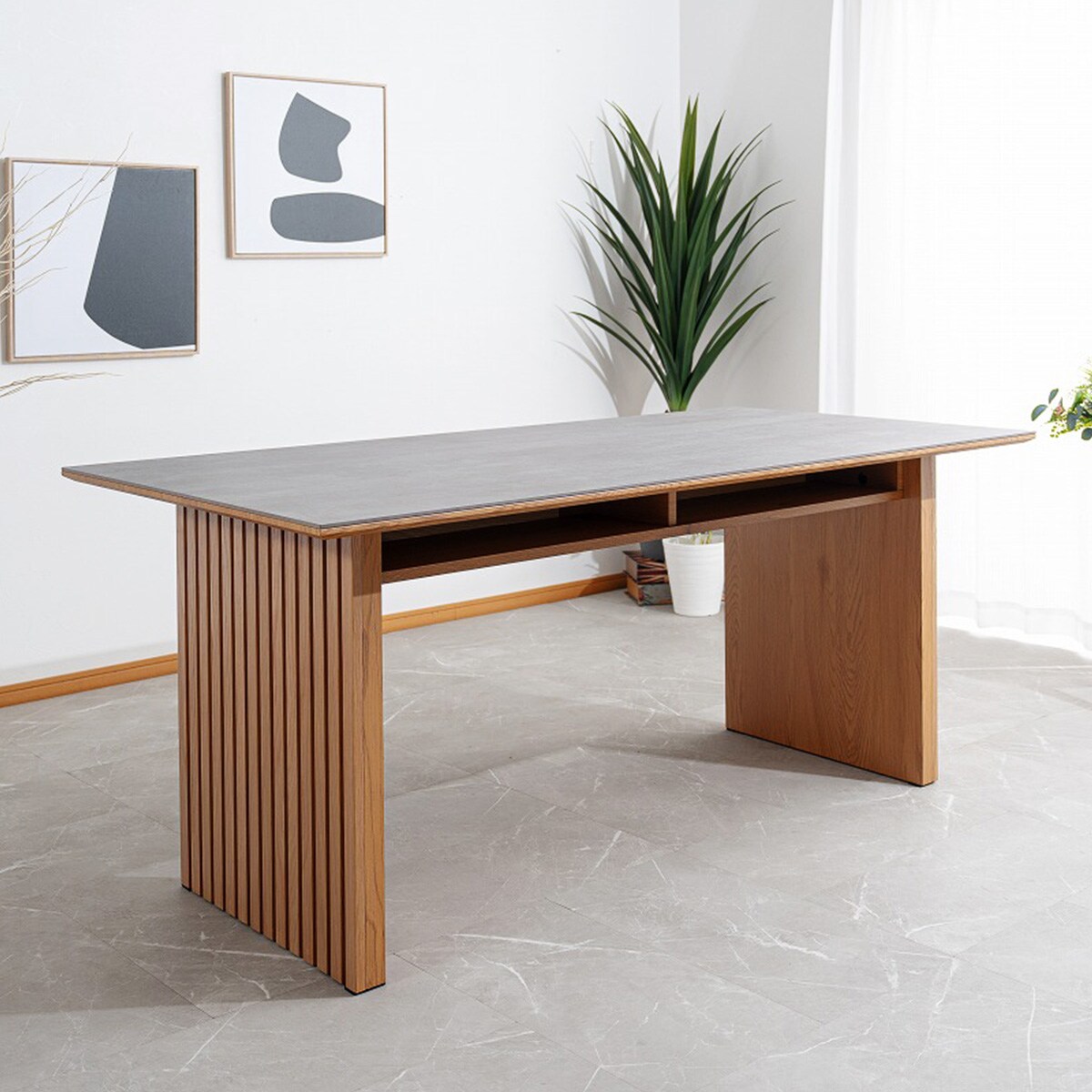 格子脚セラミックダイニング5点セット (LGY/NA) | ニトリネット【公式